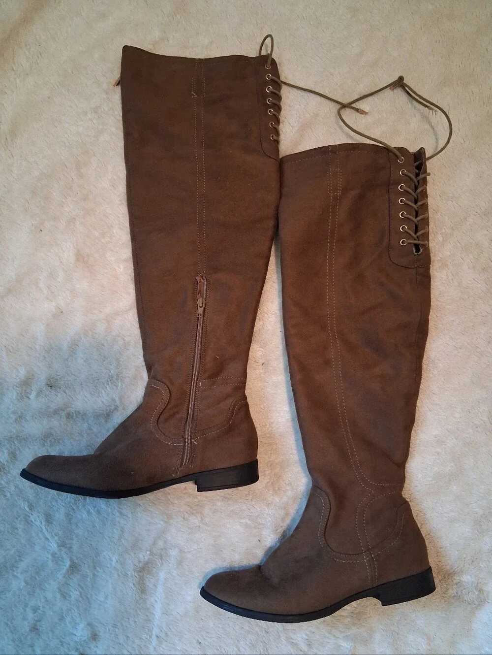 Tall Knee High Brown Fall Boots